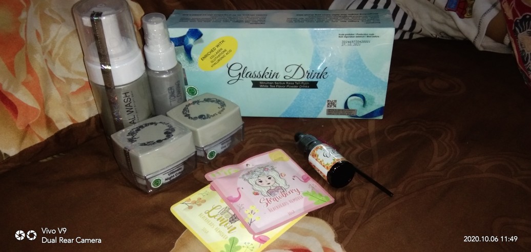 Ms Glow Glasskin Drink /free Gelas Cantik