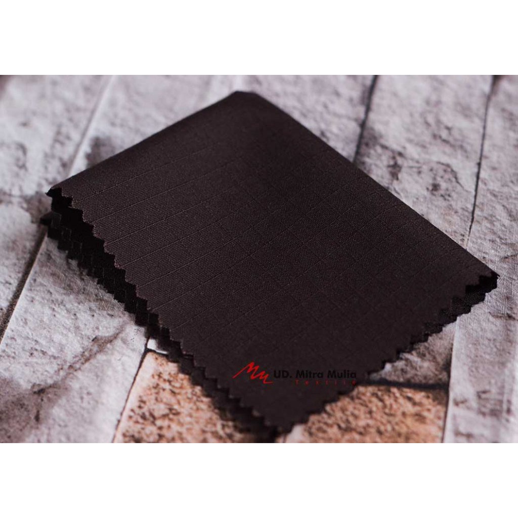 Kain Ribstop Drill Istex, Bahan Seragam, Kode C10 Warna Coklat Tua / Bawahan Polri