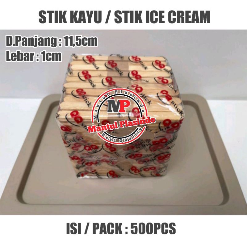 Stik Kayu Es krim Cream Kerajinan Tangan isi : 500pcs