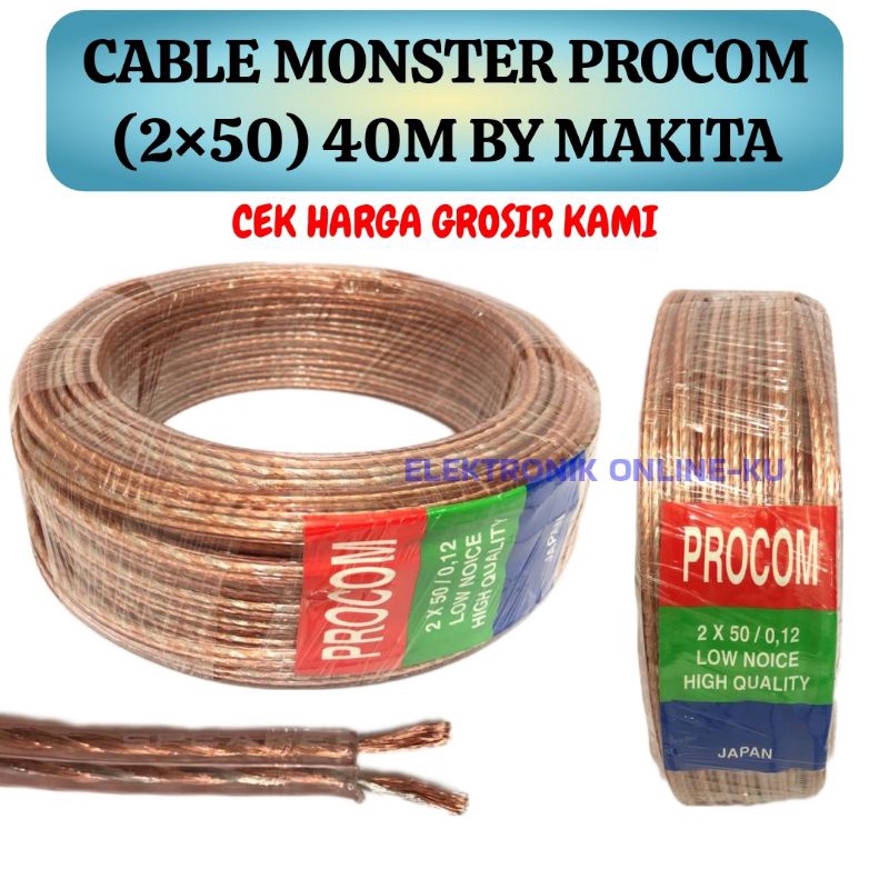 CABLE MONSTER PROCOM 2×50 40M BY MAKITA