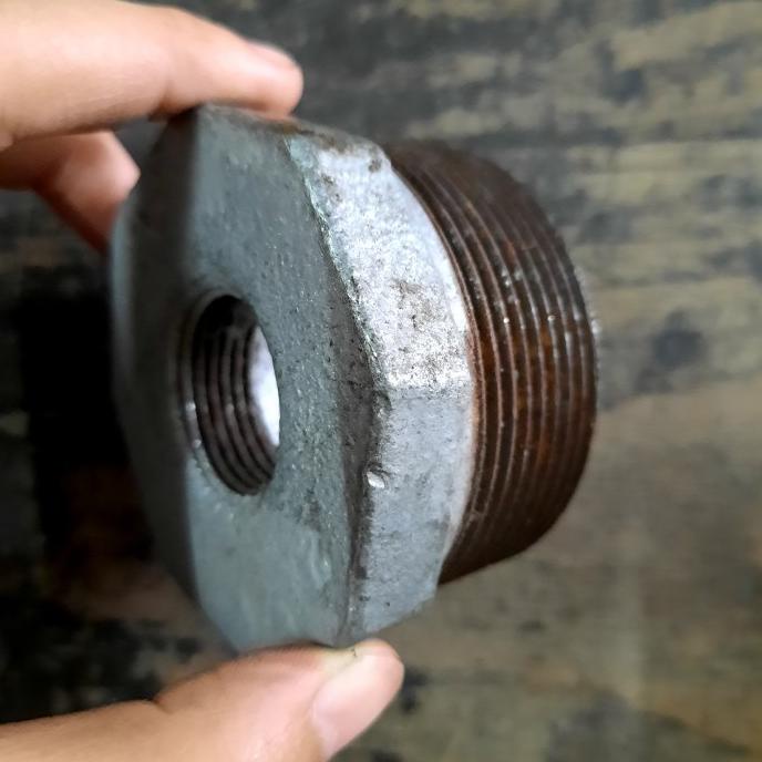 +%+%+%] Verlop Ring 2" x 11/2" - 2"x 1.5" drat luar 2" x drat dalam 11/2
