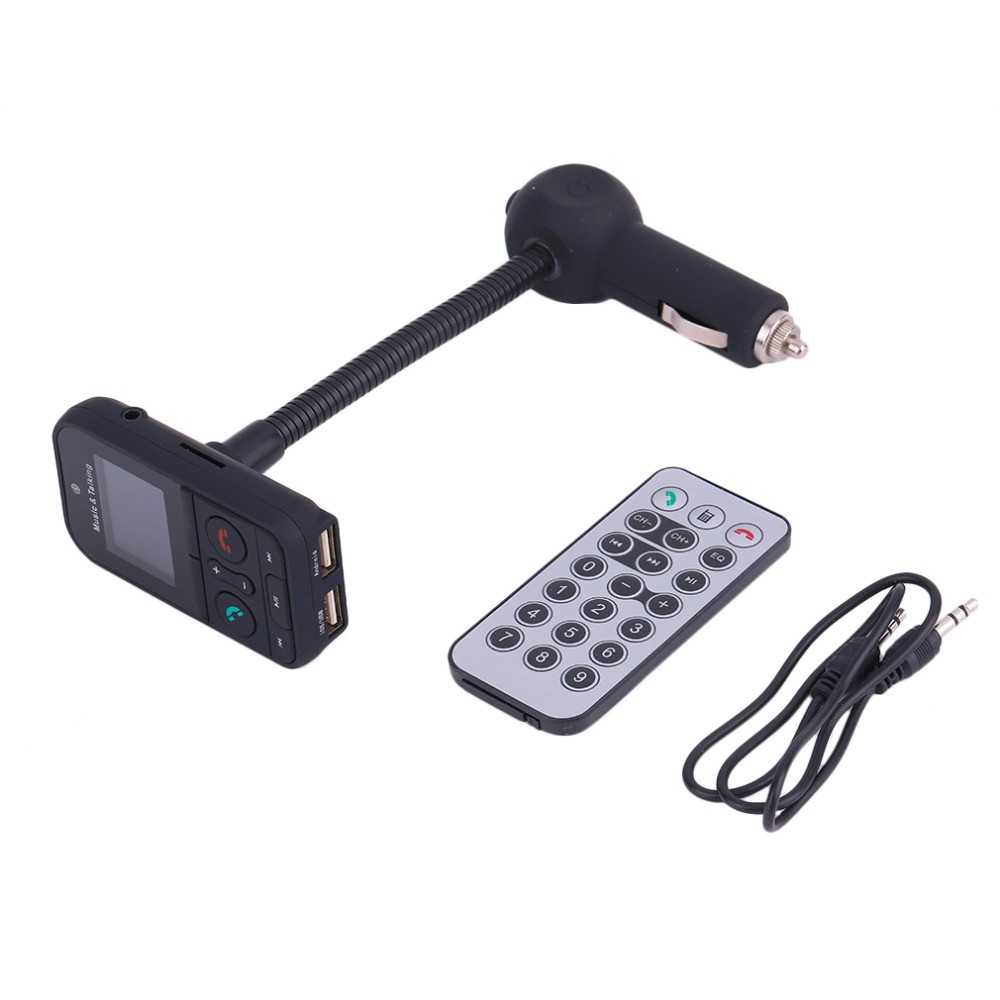 640C Multifunctional Automatic Car Music Talking Car Kit FM Transmitter LCD Screen Display