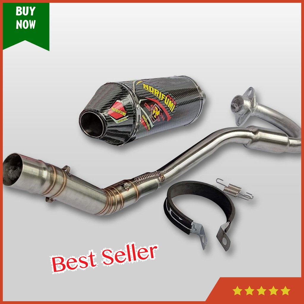 Knalpot Norifumi Carbon KLX 150 Dtracker CRF Fullset Knalpot KLX motor