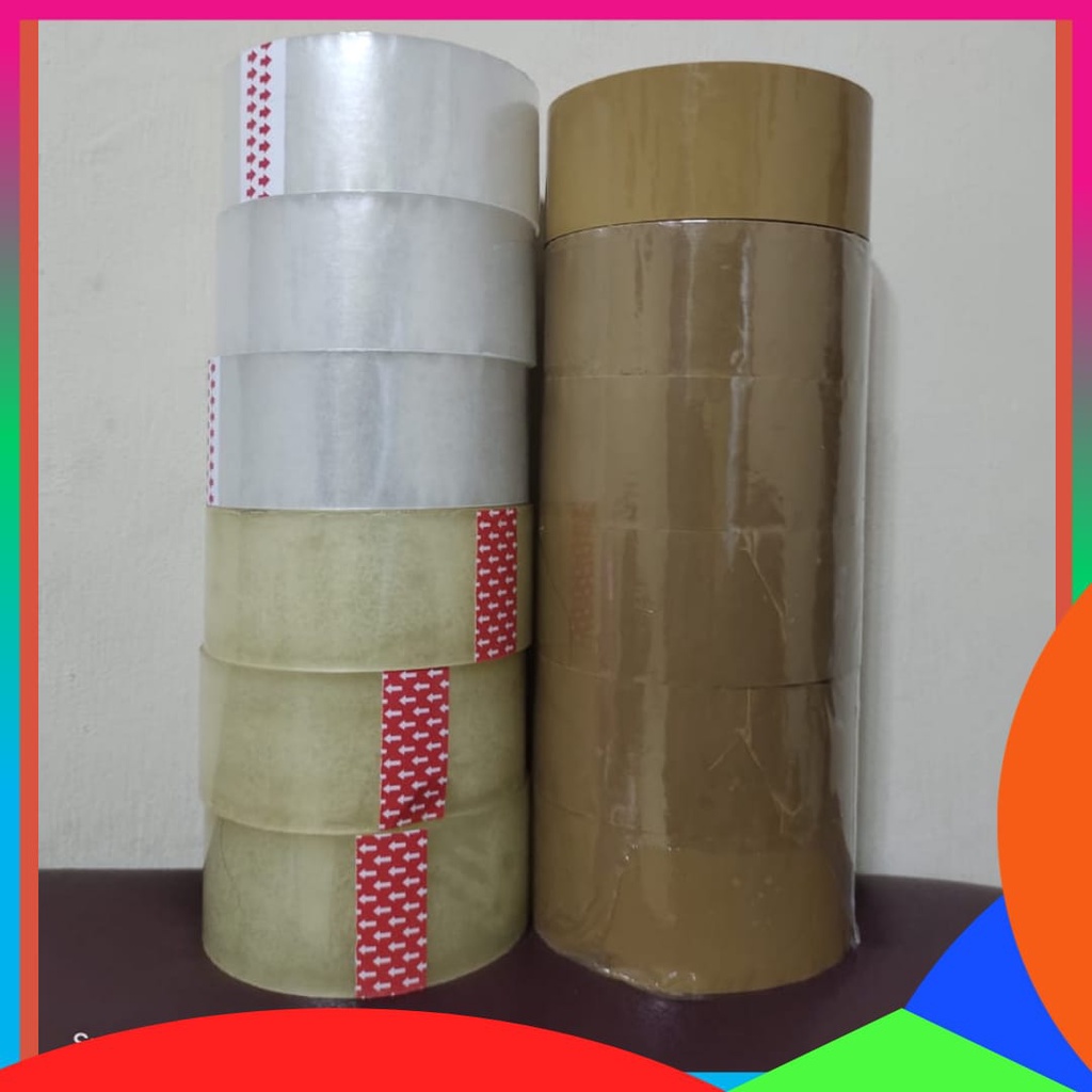 

LAKBAN PACKING 100 YARD 2 INCHI KUALITAS BAGUS TIDAK MUDAH PUTUS