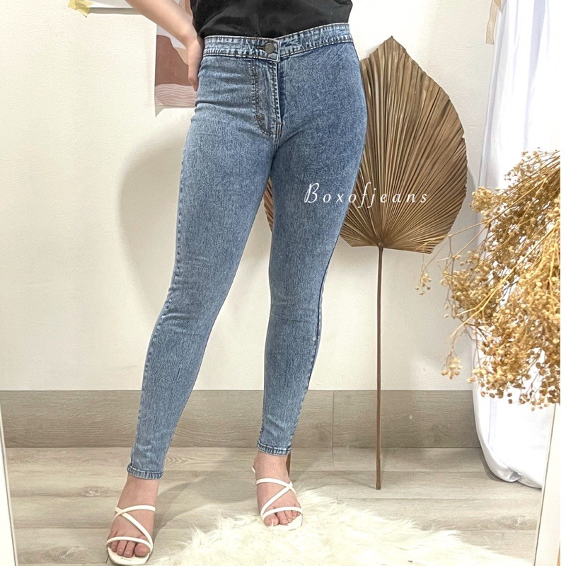 High waist jeans stretch - SNOW ACID