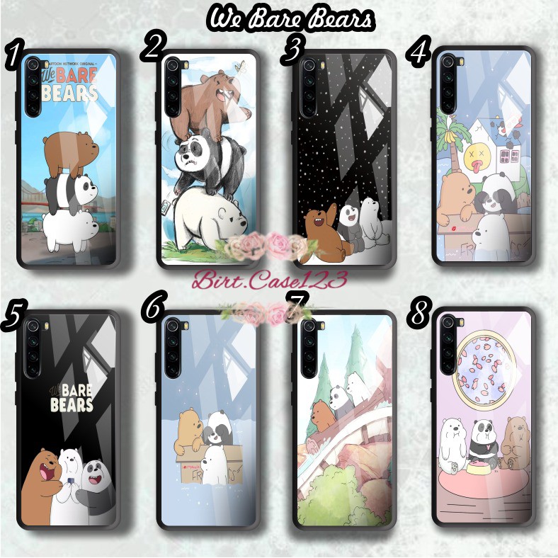 back case glass WE BARE BEARS Vivo Y91 Y17 Y12 Y15 Y93 Y95 Y81 Y83 Y71 Y53 Y20 Y30 Y50 V17 BC5269