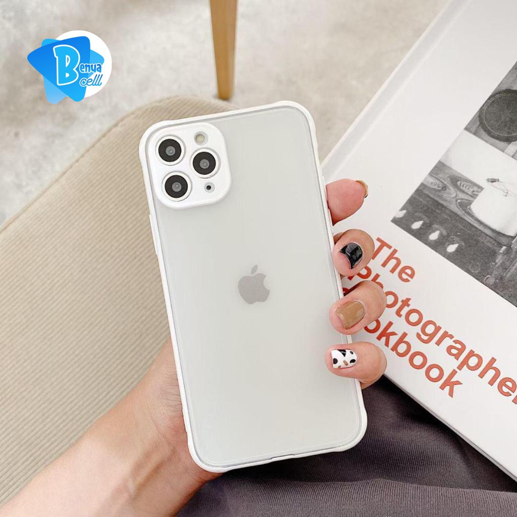 Hard Case Transparan Anti Jatuh Phone 13 Promax 12 Pro 11 11Pro 11Promax X XS XR XSMAX 7+ 8+ 6+ 6S+ 8G 7G 6 6G 6S SE-2020 SE-2022 Softcase Transparant Ngedoff Hard Hardcase White Putih Soft Casing Belakang Ungu Mid Green Hijau max Mini Plus ShockProof
