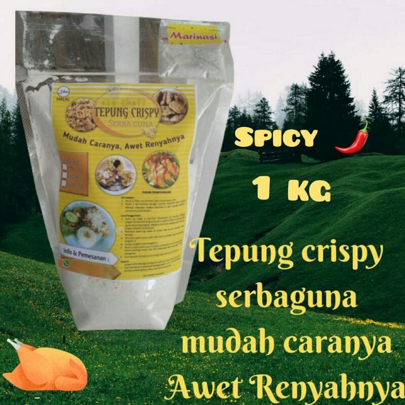 

Tepung Crispy Serbaguna Ala Chef Spicy 1 kg
