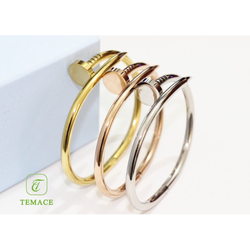 Gelang Titanium Silver Wanita Anti Karat Anti Luntur Terbaru 10 by neyla collection