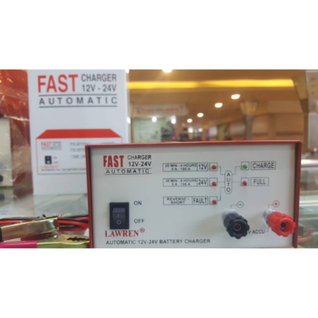 Automatic Fast Charger Lawren 12V - 24V