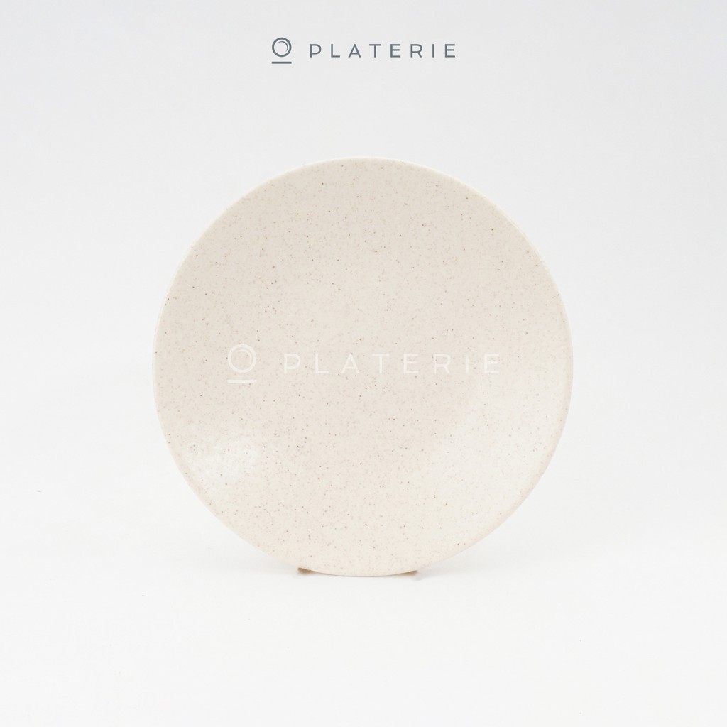 Platerie Piring Keramik Salad Plate 8 Inch Gress Beige-4