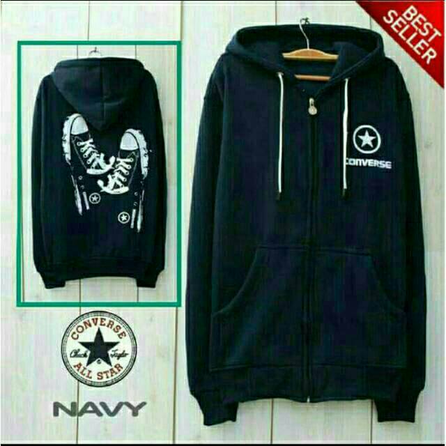 JAKET CONVERSE SEPATU PERIA DISTRO/JAKET HOODIE ZIPER PRIA BIG SIZE