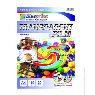 

Blueprint Transparant Film (Clear) A4