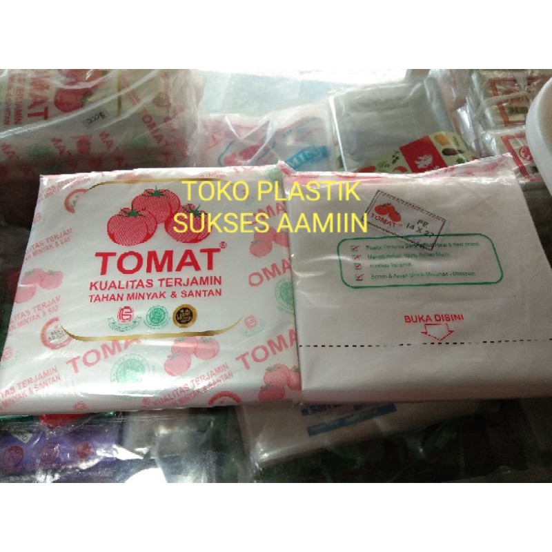 Plastik Es Merk Tomat Ukuran 14x27 / 1 kg