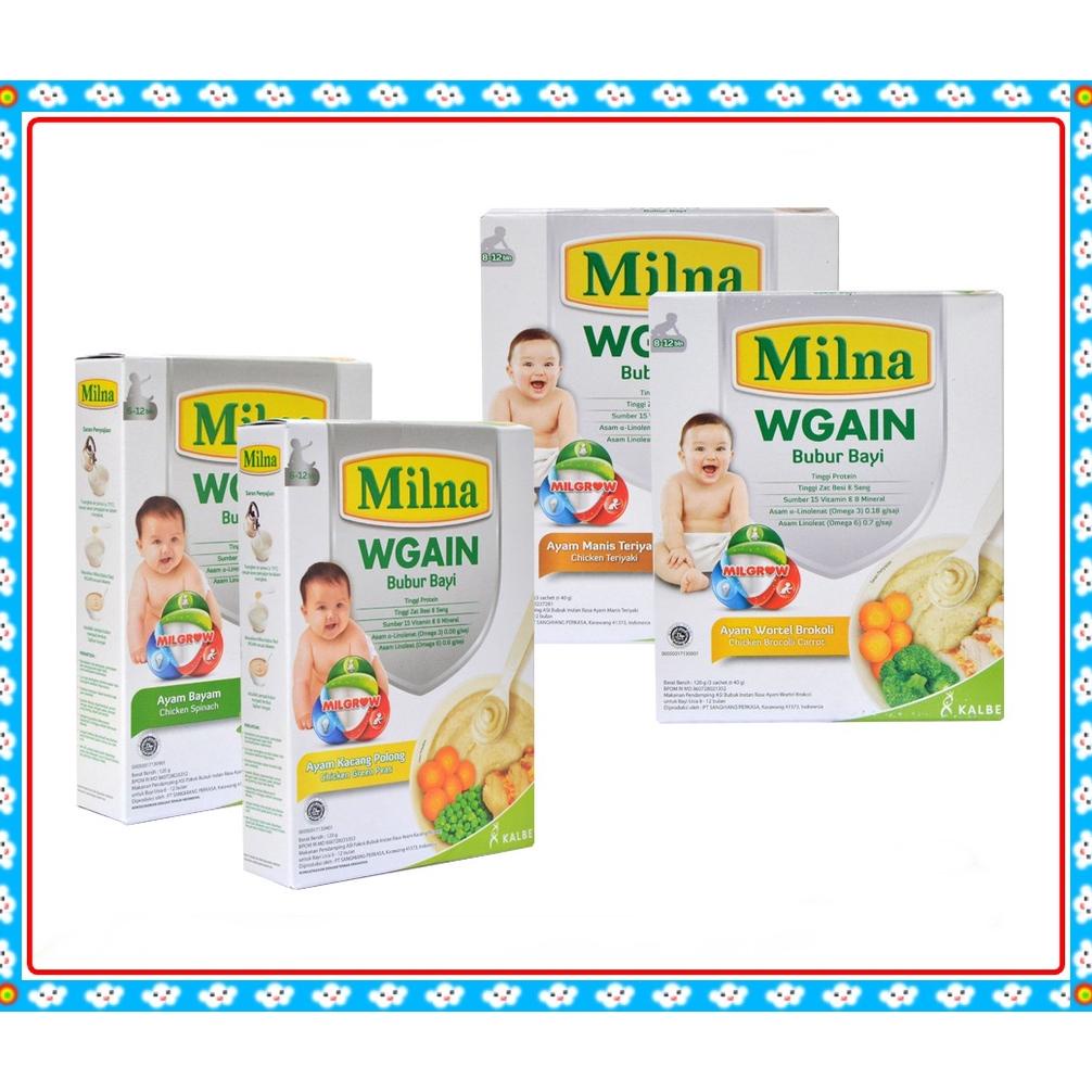 Milna Wgain 6+ 8+ / Bubur Bayi 6-12 Bulan / Bubur Bayi 8-12 Bulan