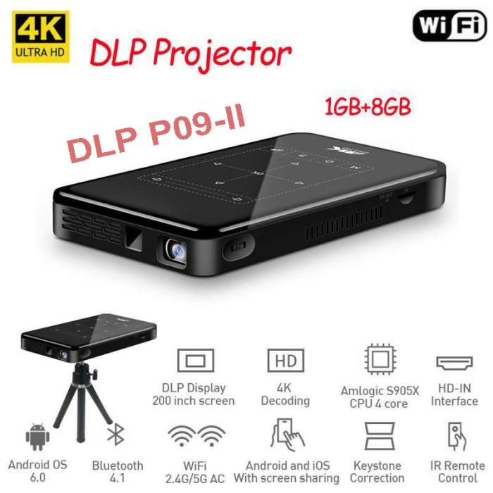 

Irled | Mini Proyektor Dlp P09-Ii Resolusi 4K Hd Android Projector 50Ansi