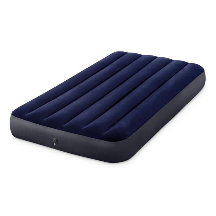 INTEX 64757 Kasur Angin Twin Dura-Beam Airbed Blue 99x191x25 Air bed