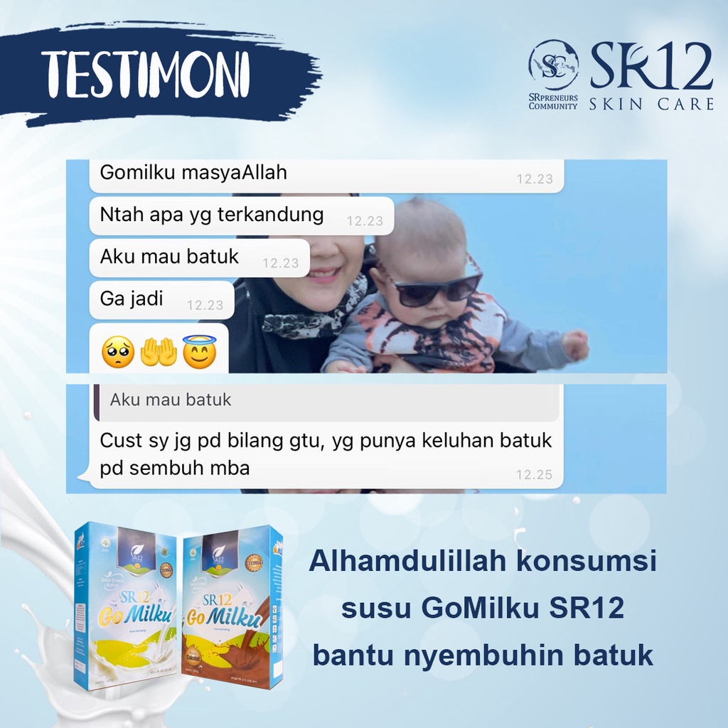 SR12 HERBAL SKINCARE GO MILKU SUSU ETAWA TERBAIK / GOMILKU SUSU KAMBING KUALITAS PREMIUM / GOAT MILK SUSU BUBUK BPOM