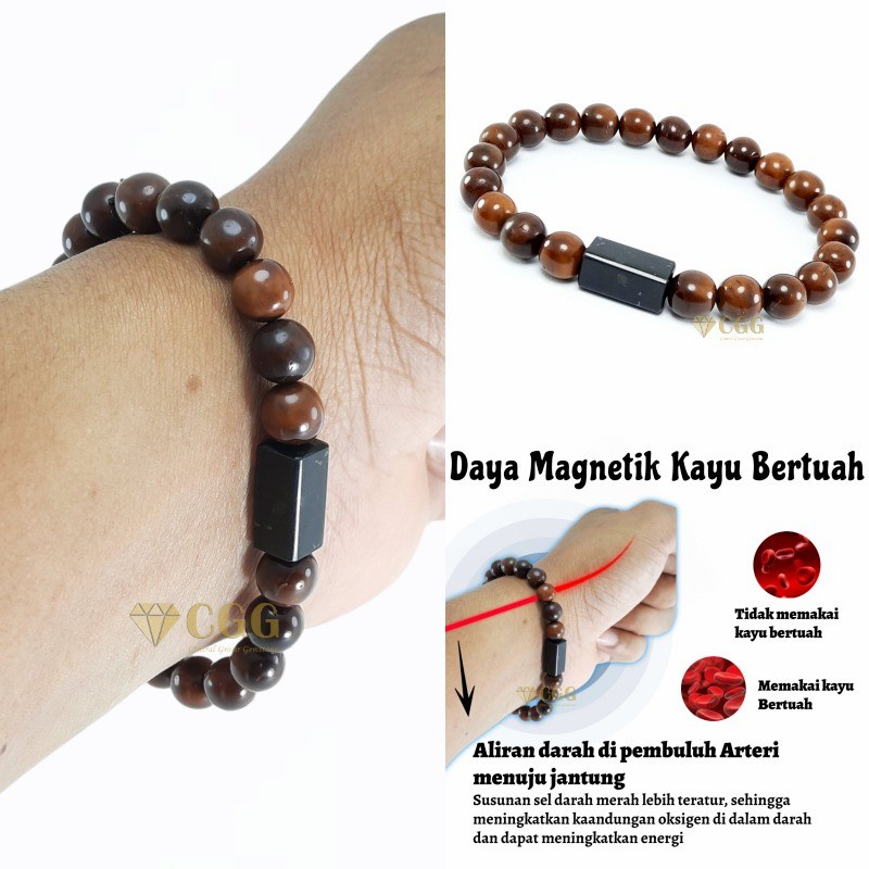 Gelang Kaukah Black Jade Asli Gelang Kesehatan Original