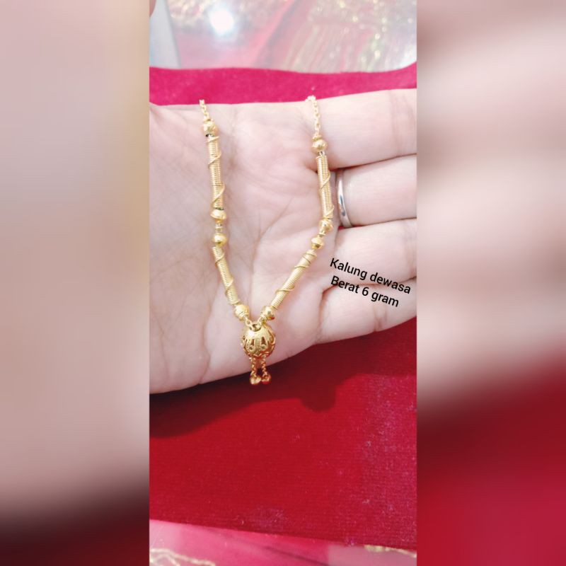 kalung emas muda
