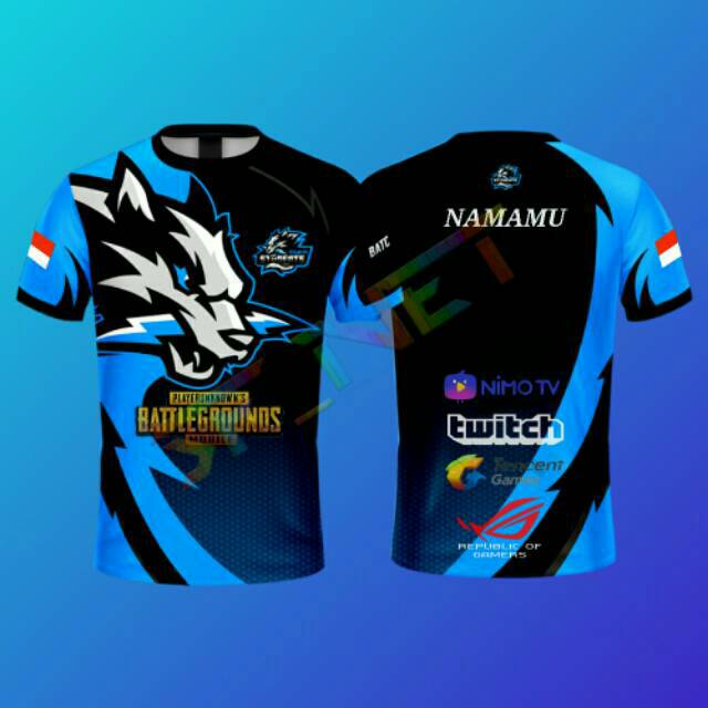 New Desain Jersey Gaming Baju Ff Pugb Custom Shopee Indonesia