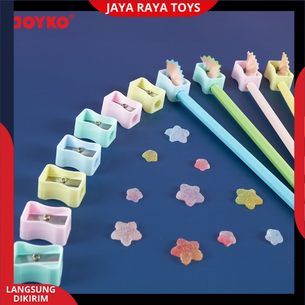 Serutan Sharpener Rautan Joyko SP-362PTL Pastel Color Bisa Cod