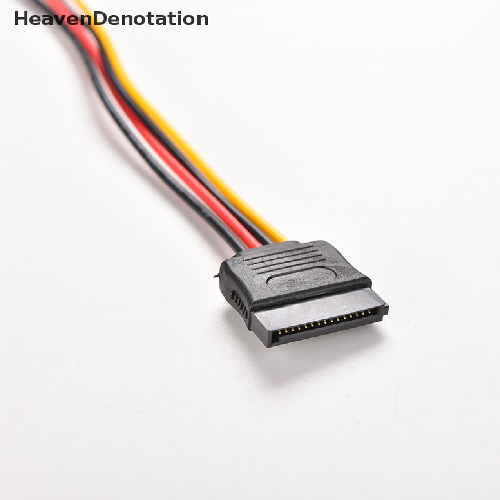 (Heavendenotation) Kabel Power Extension Sata 15pin Male Ke Female Panjang 8 &quot;