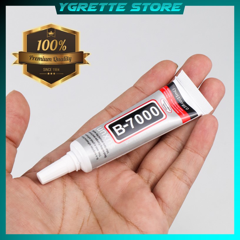 

YGRETTE - PREMIUM SUXUN Lem B7000 LEM LCD TOUCHSCREEN LAYAR PONSEL HP Power Glue Strong Adhesive 15 ML - B-7000 - Transparent