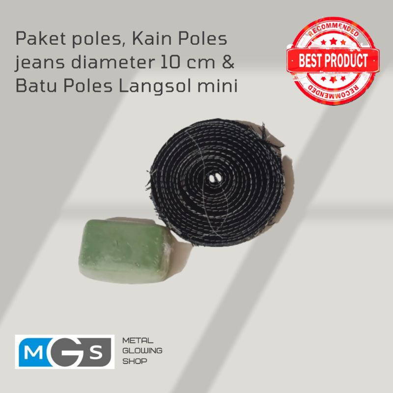 Paket Poles, Kain Poles Jeans & Batu Poles Langsol Mini
