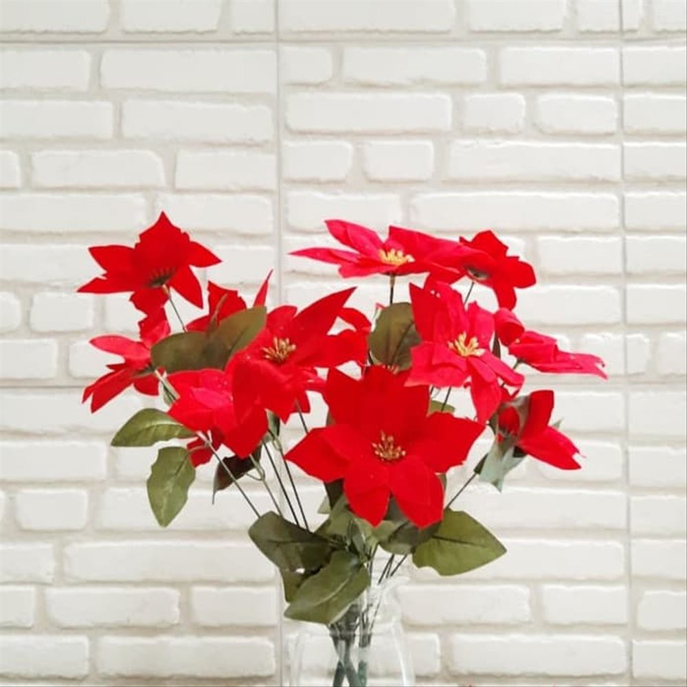 pohon natal lampu natal lampu natal hias BUNGA NATAL PONSETIA KECIL DEKORASI MERRY CHRISTMAS PARCEL