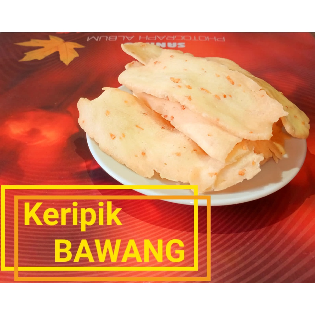 

cemilan ringan keripik Bawang 500gram / kripik bawang khas bogor lezat