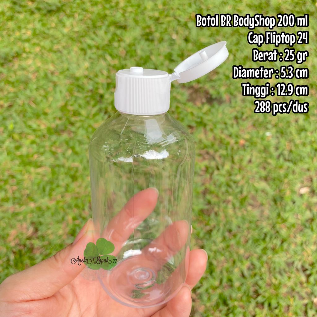 Botol FLIP BR Gendut 200 ml botol kemasan kosmetik 200 ml