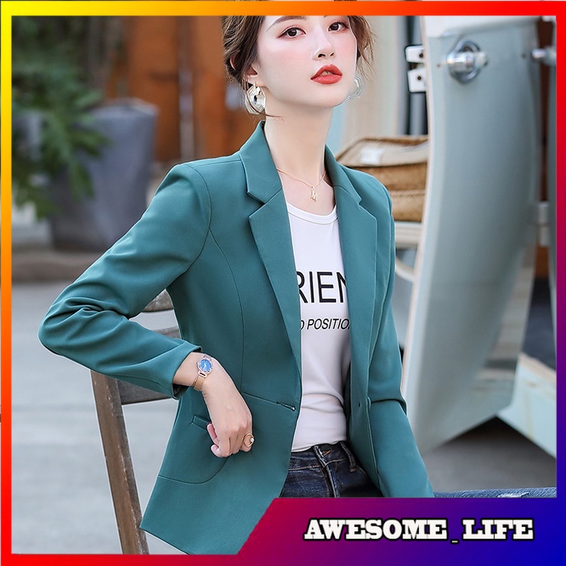 Blazer Pendek Wanita Korea Short Small Suit Women's Coat  Spring and Autumn New Korean Style Ladies 
