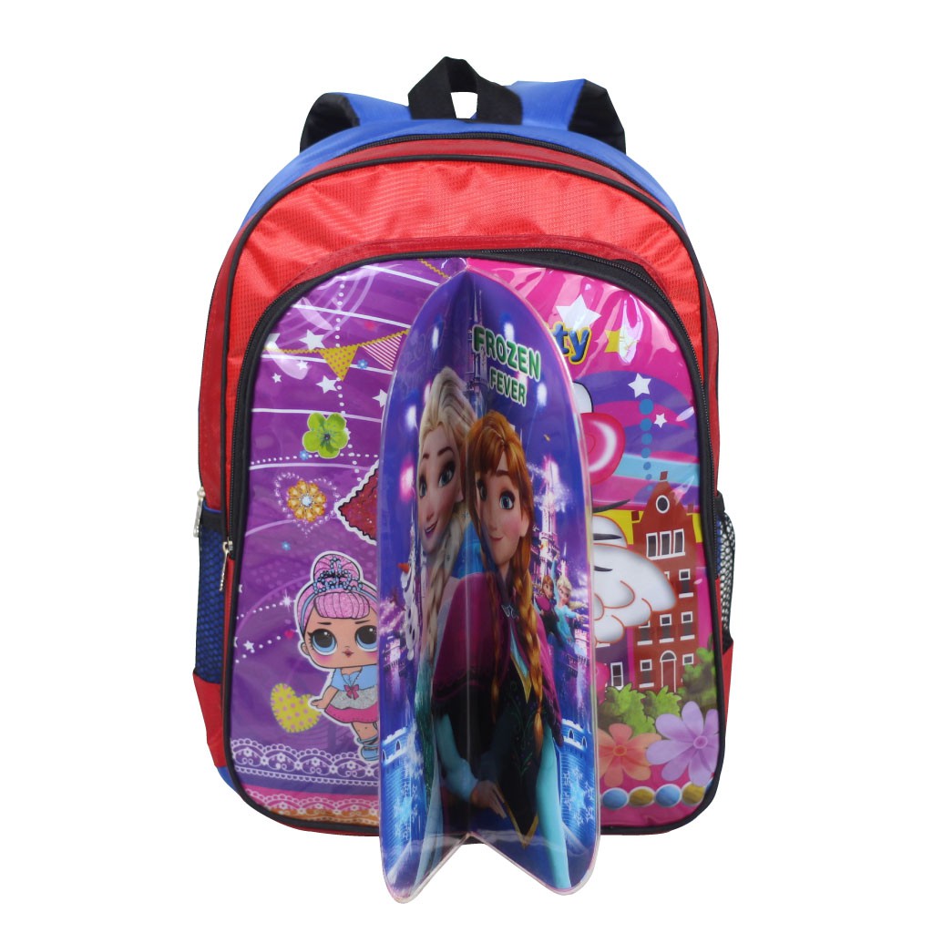 Tas Ransel Anak 3 Play Cewek Bahan Polyester Sekolah TK Paud SD Keren Bagus Fashionable Murah