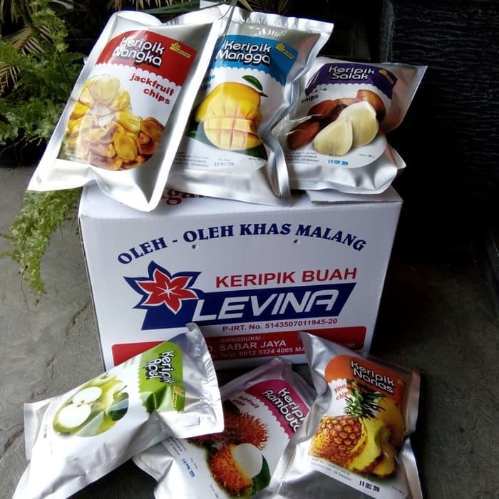 

Keripik Kripik Nangka Apel Salak Levina / Keripik Buah Levina