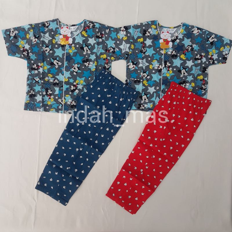Piyama Niqta MICKEY BINTANG size 2-3y, 3-4y, 4-5y