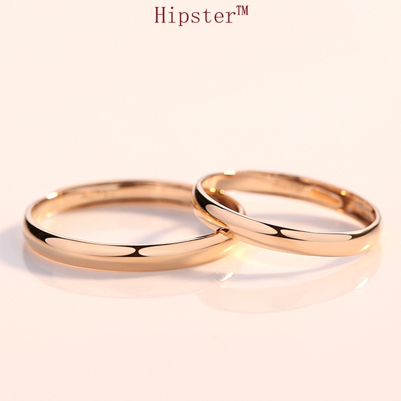 Popular Minimalist Creative Can Carve Writing Romantic Couple Couple Rings