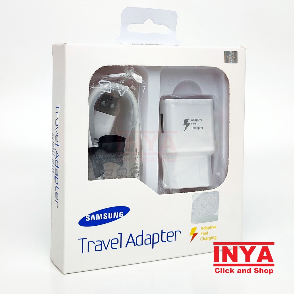 SAMSUNG TRAVEL ADAPTER ADAPTIVE FAST CHARGING ORIGINAL - CHARGER HANDPHONE