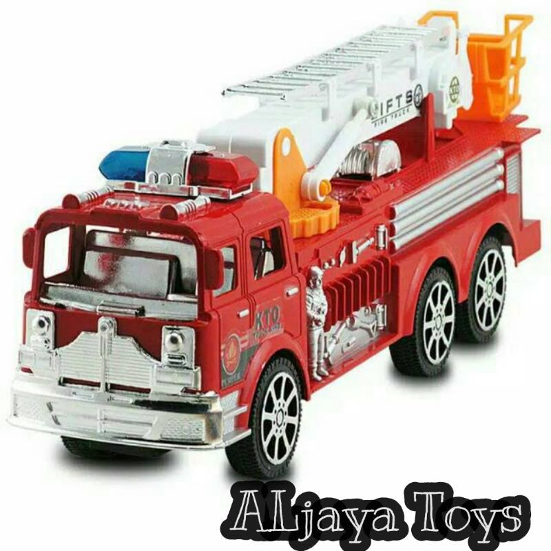 Mainan Truk Pemadam Kebakaran Ladder Truck Damkar OCT 6711 - SNI // Mainan Edukasi Truk Damkar Tangg