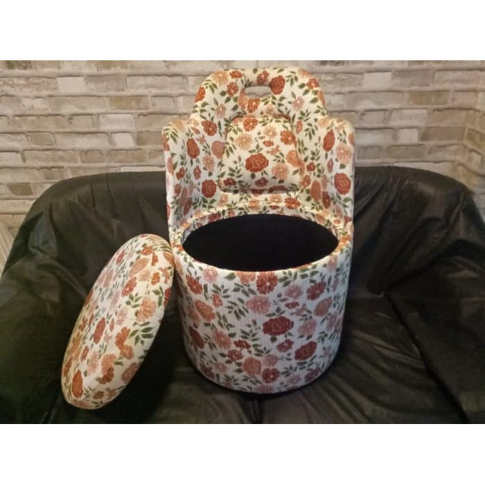 TSS-152 Kursi Hago Storage Chair Bunga | Hago Furniture.