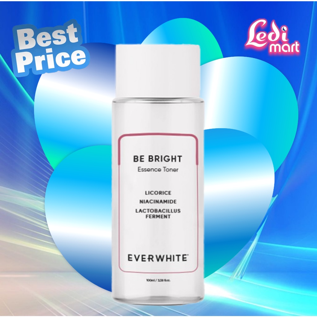 ORIGINAL EVERWHITE Be Bright Essence Toner 100ml / Toner Wajah / LEDI MART