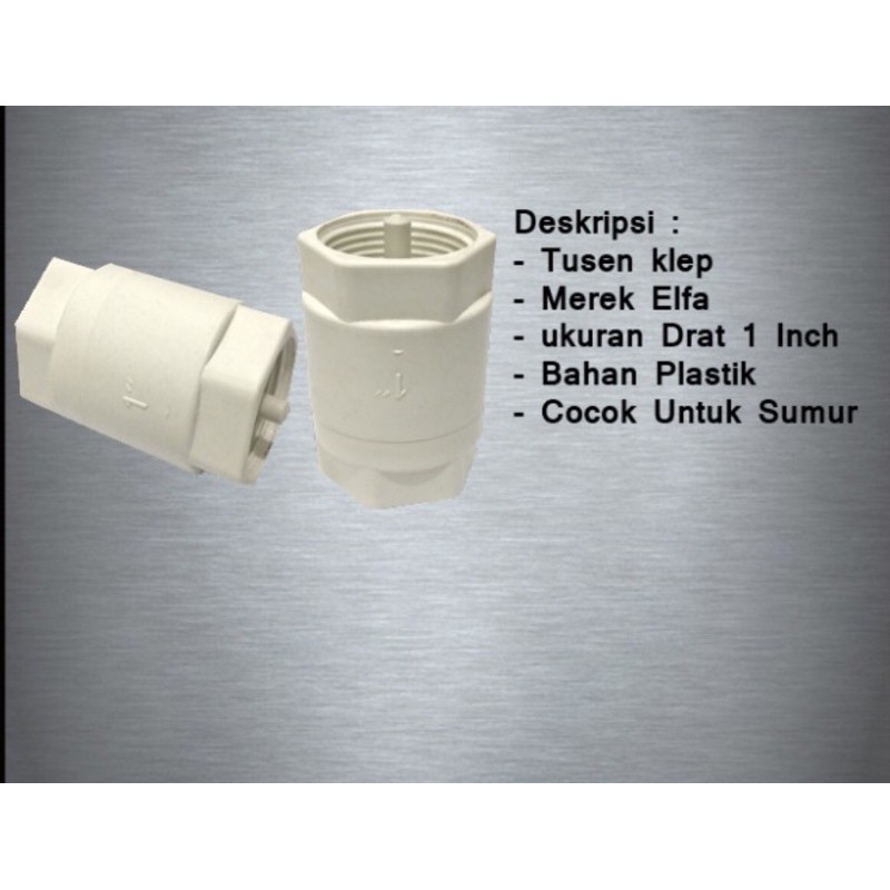 TUSEN KLEP PLASTIK 1” ELFA