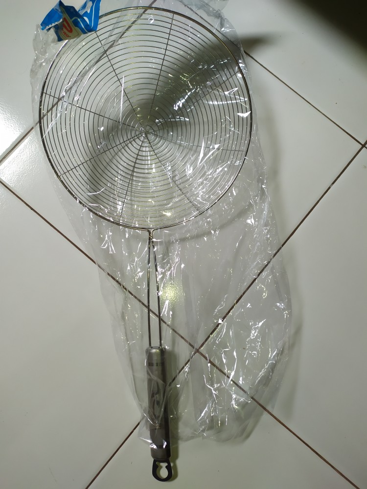 Serok Jaring Mie. Serok Parabola Stainless Steel 19 Cm