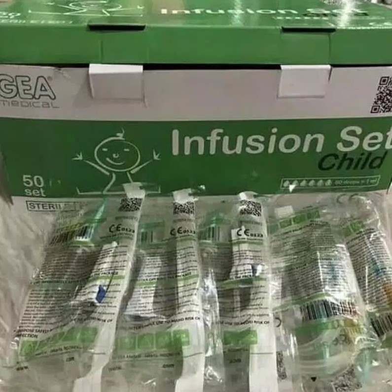 Infus set anak GEA /child infusion set/ selang infus