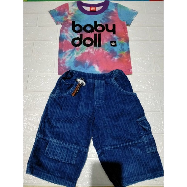 Preloved Set Anak 2in1 Preloved Celana Codoray Kid and Co Bukan Preloved Set H&M Baby preloved Kaos 