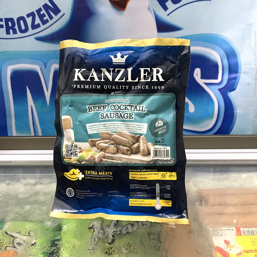 

Sosis Sapi KANZLER Beef Cocktail Sausage500gr