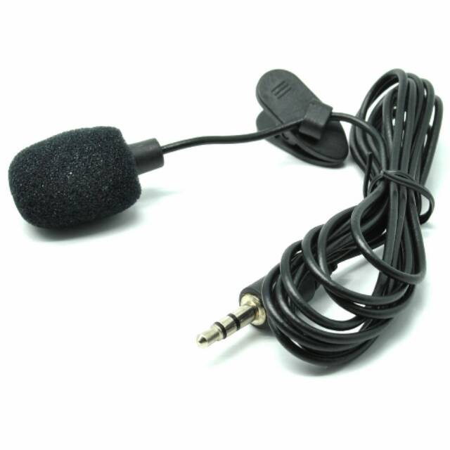 Microphone Mikrofon 3,5 mm with Clip Klip for Smartphone / Laptop / Tablet PC - SR-503 - Black