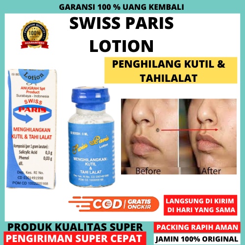 SWISS PARIS LOTION PENGHILANG TAHI LALAT DAN KUTIL ORIGINAL -  OBAT TAHI LALAT DAN KUTIL SWISS PARIS