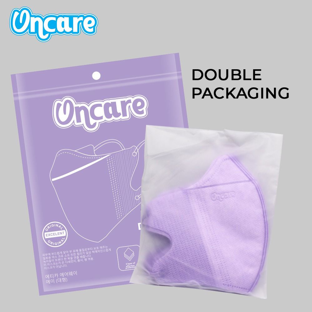 MASKER DUCKBILL ONCARE 10PCS 3PLY EMBOS WARNA WARNI TERBARU 1 PACK ISI 10 PCS