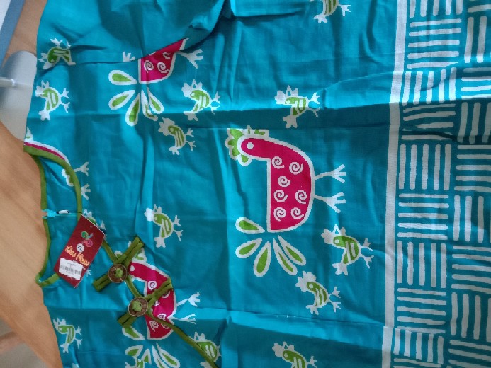 Blouse Batik Wanita Atasan Motif Ayam Warna Tosca  Size  S-m-l-xl-xxl-3l-4l-5l-